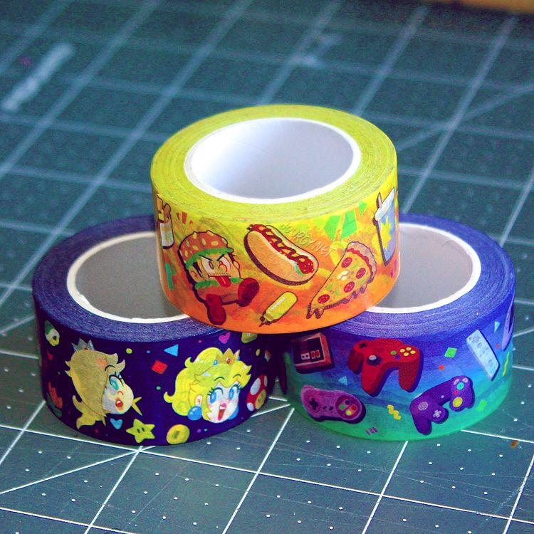 1" x 30' washi tape / Ruban décoratif 2,5 x 10 m (6 designs)