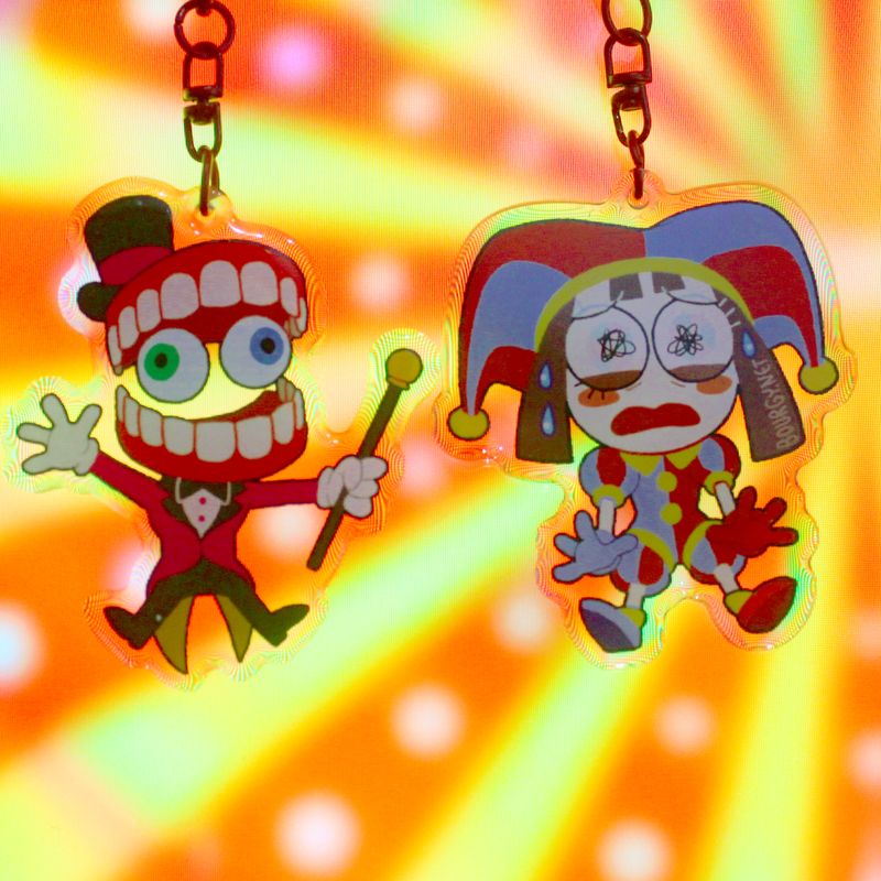 The Amazing Digital Circus 2.5" acrylic charm/porte-clé acrylique (9 designs)