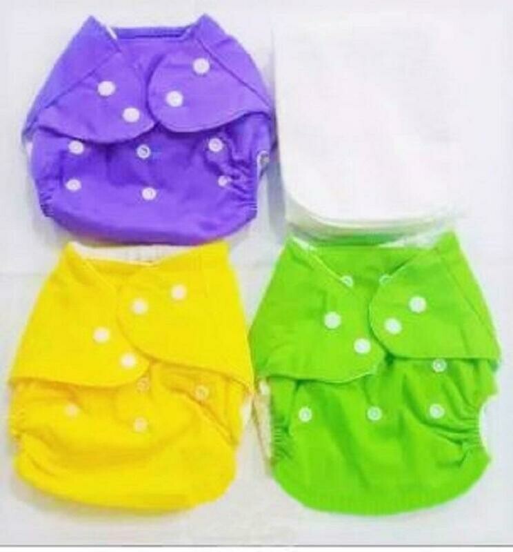 Reusable and washable Baby Cloth Daiper -(3 kg to 15 kg) -Multi-Color