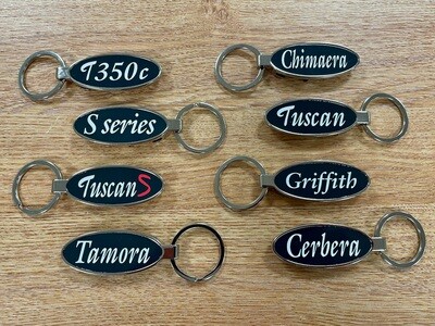 Various TVR Model Metal Keyring