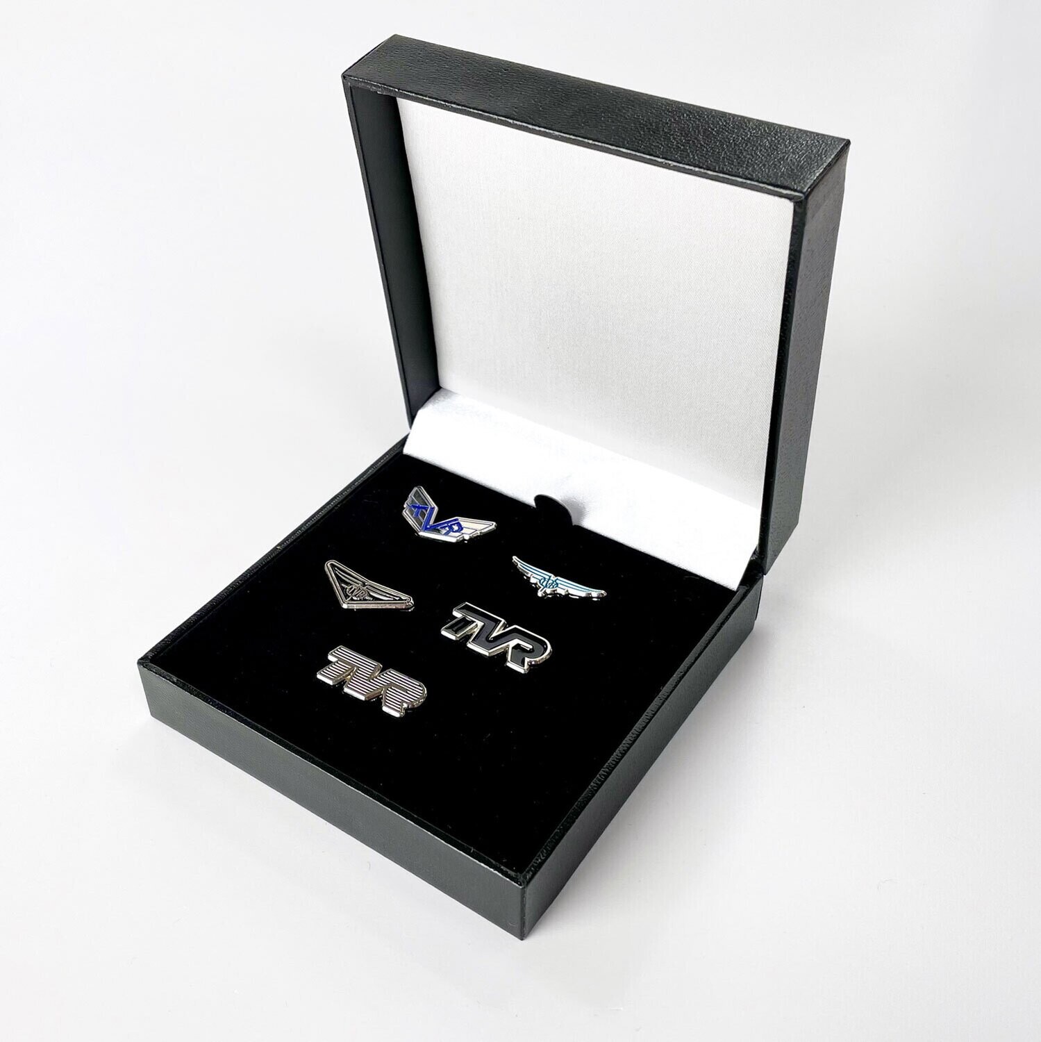 TVR Lapel Pin Badge Presentation Set
