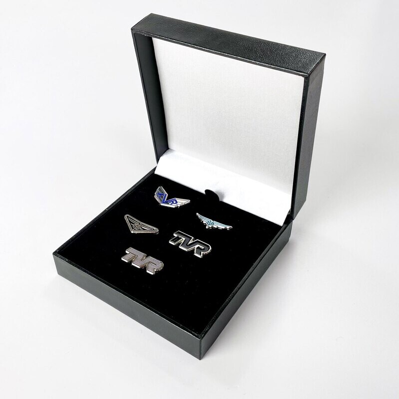 TVR Lapel Pin Badge Presentation Set