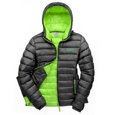 Ladies Result Snowbird padded jacket, Colours: Black/Lime Green