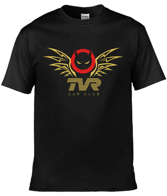 TVRCC T-shirt - Devil Wings, Colour: Black