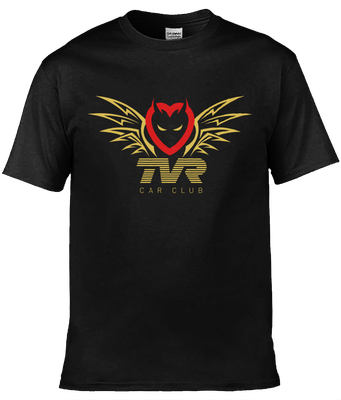 TVRCC T-shirt - Devil Wings &#39;Ladies design&#39;, Colour: Black