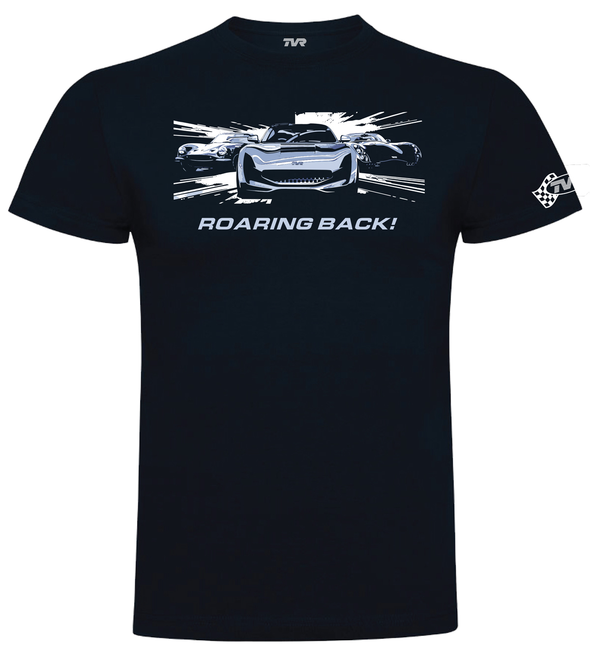 TVR 3 Cars “Roaring Back” T-Shirt NAVY - Medium
