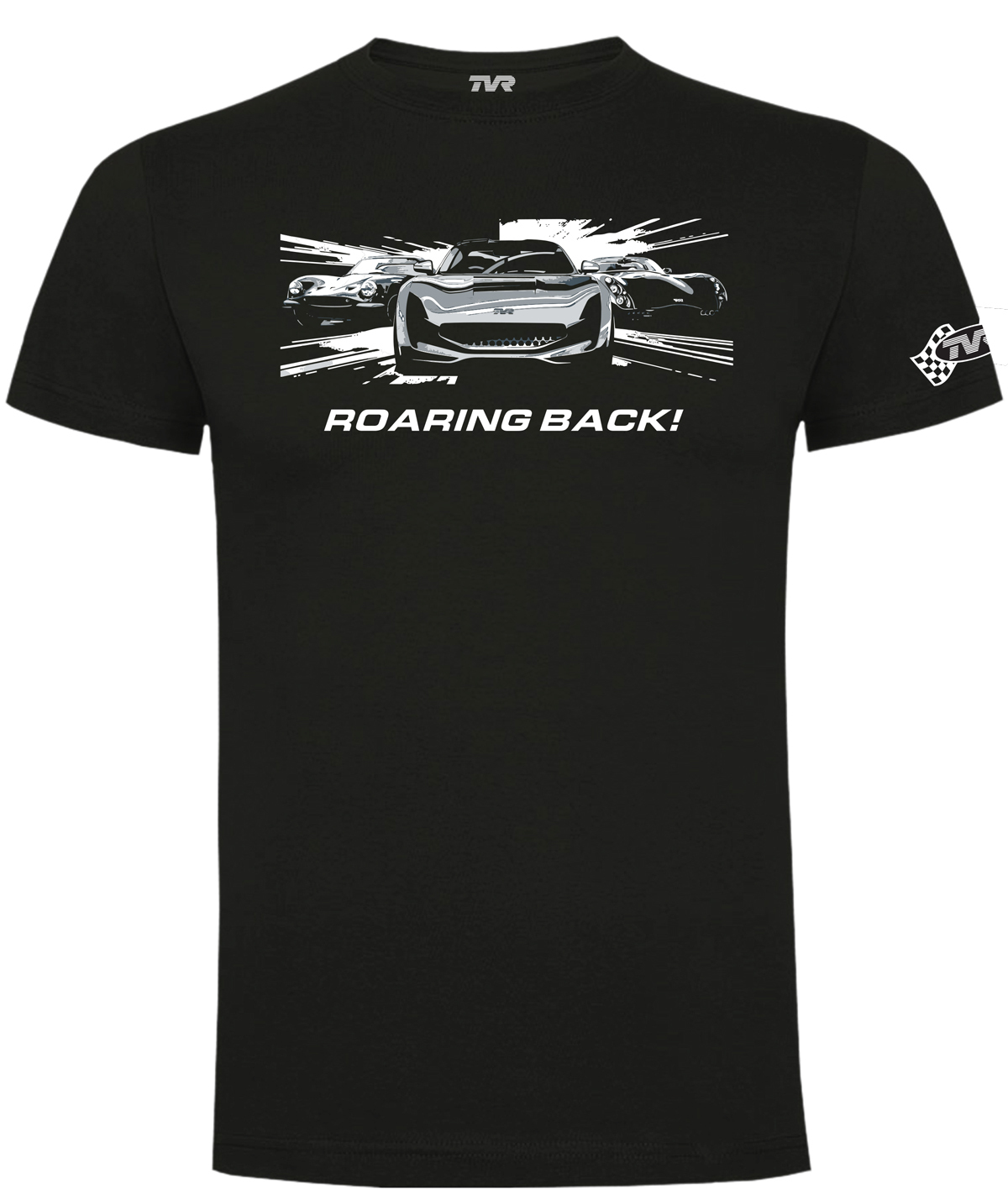TVR 3 Cars “Roaring Back” T-Shirt BLACK