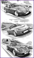 Classic Memories TVR Personalised Print - most models