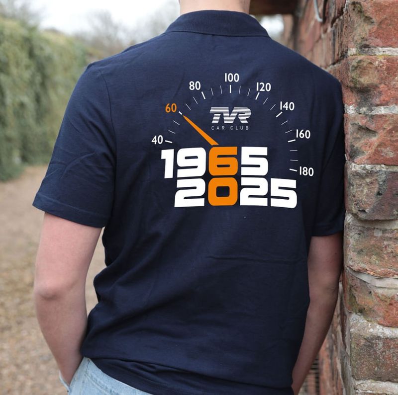 Speedometer Anniversary Polo Shirt - NEW Orange Design