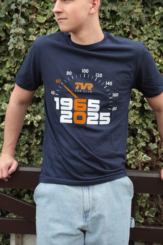 60th Anniversary Speedometer T-shirt - NEW Orange Design