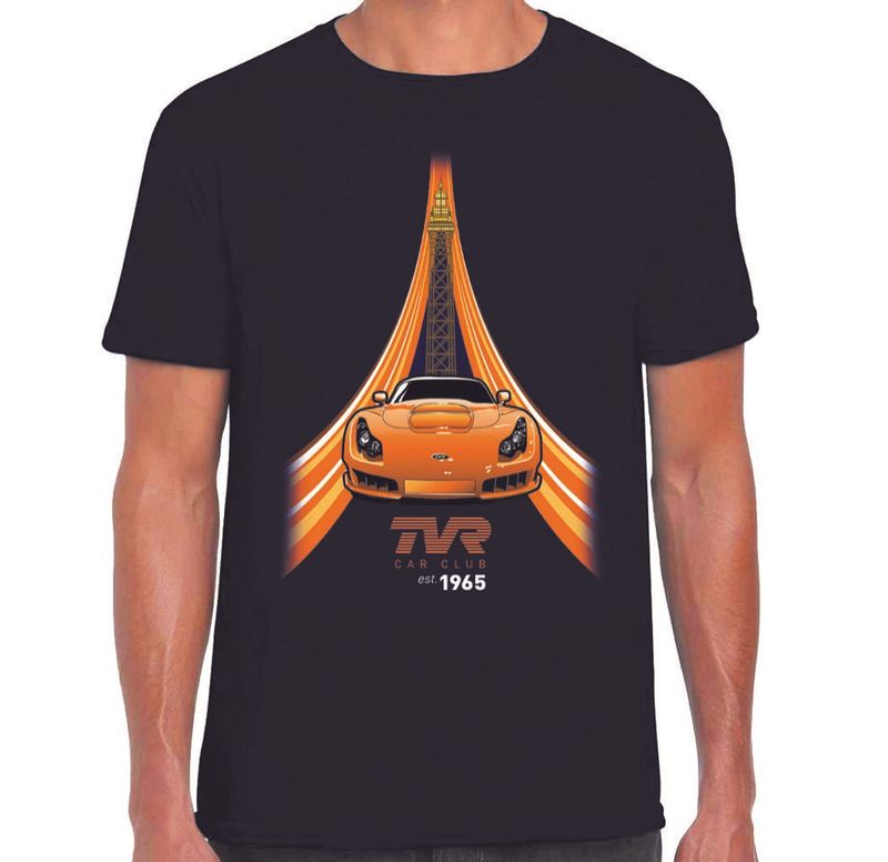 Blackpool Tower T-shirt - NEW Orange Design