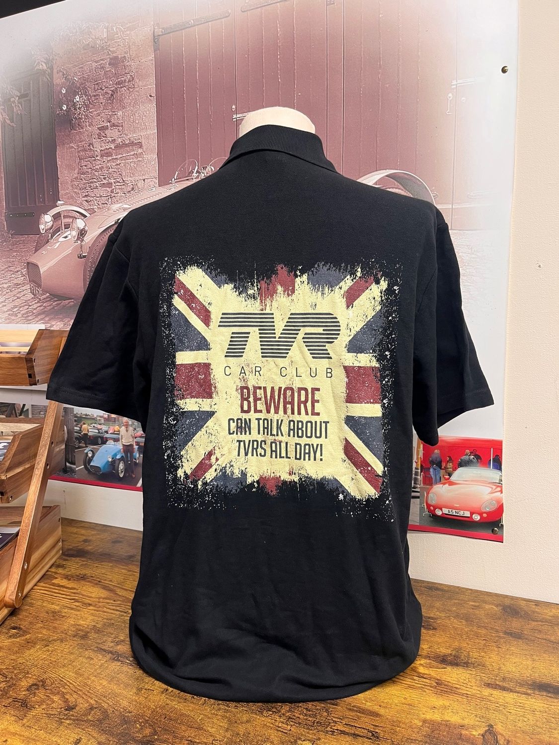 SALE - TVRCC 'Beware Can Talk About TVRs' Polo T-Shirt - Unisex, Size: Medium