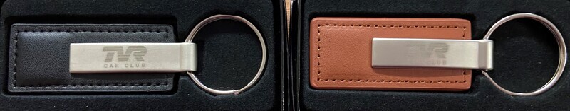 Metal &amp; Leather Keyfob