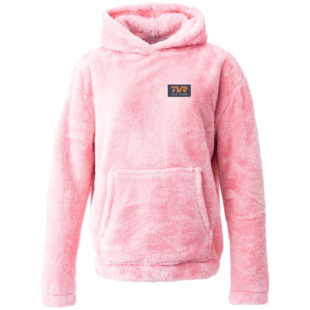 Fluffy Fleece Hoodie - Unisex, Colours: Pink