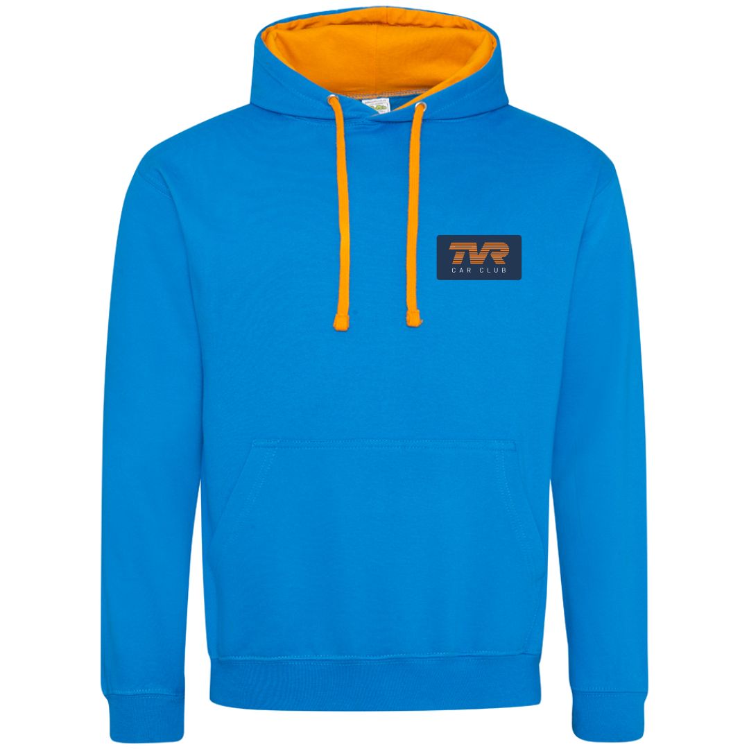 Orange trim varsity hoodie