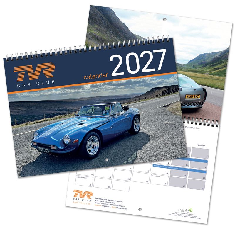 2027 TVR Car Club Calendar