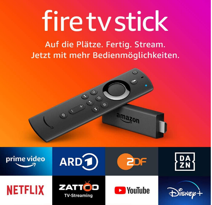 AMAZON Fire TV Stick mit der neuen Alexa-Sprachfernbedienung (2.  Generation) Streaming Stick