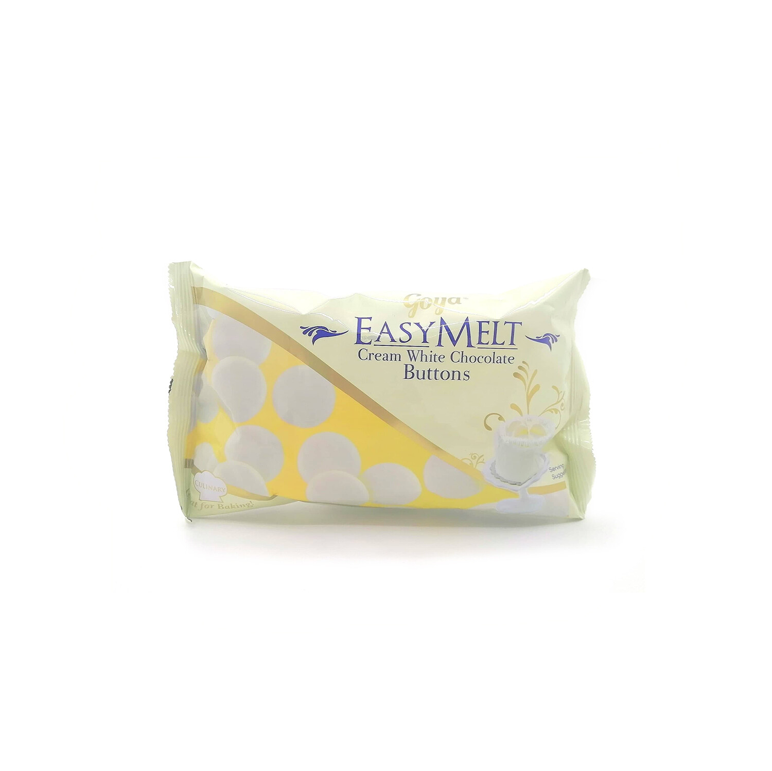 GOYA EASY MELT WHITE CHOCO BUTTONS 180g