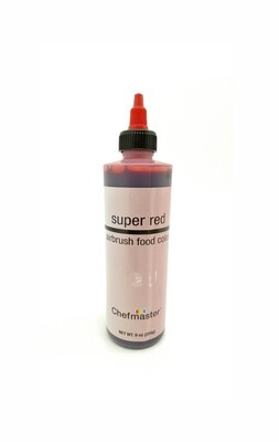 CHEFMASTER AIRBRUSH COLOR SUPER RED 9oz