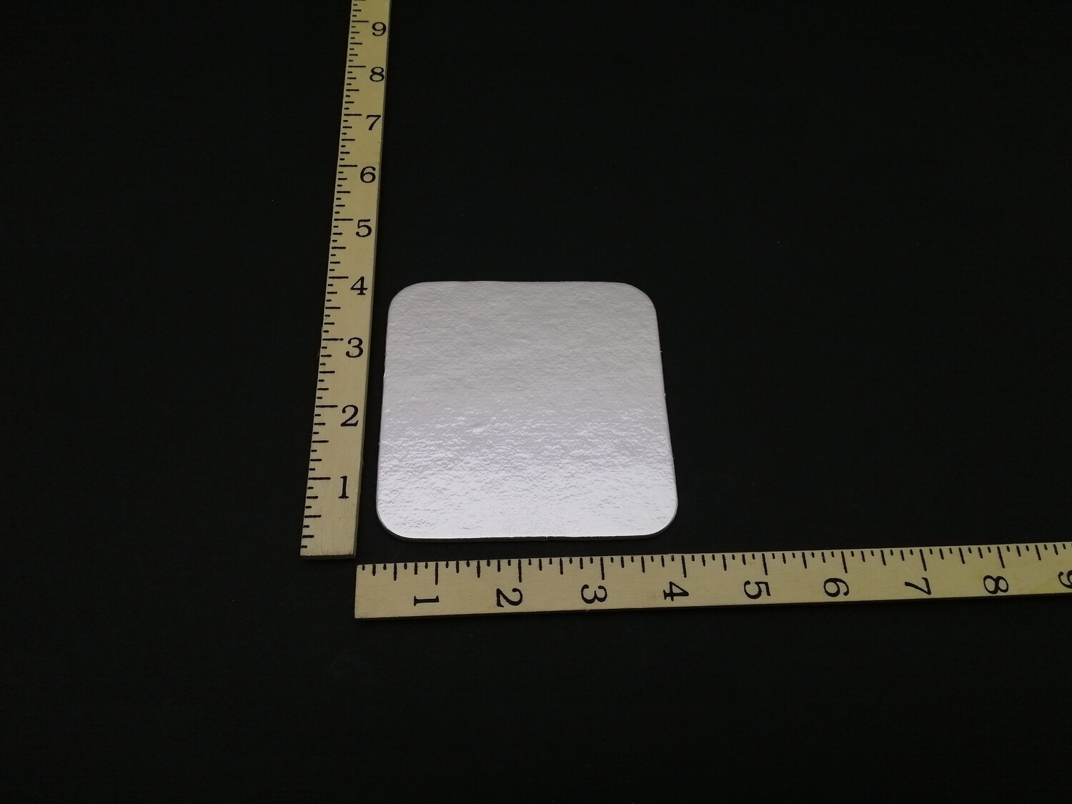 PREMIUM SILVER 4&quot; x 4&quot; CAKE BOARD