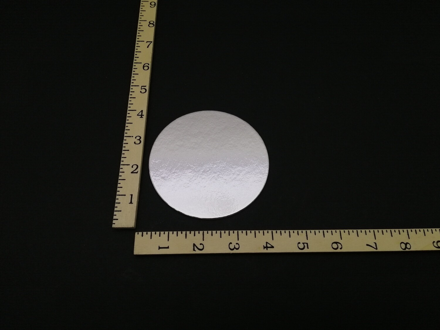 PREMIUM SILVER 4&quot; CAKE BOARD
