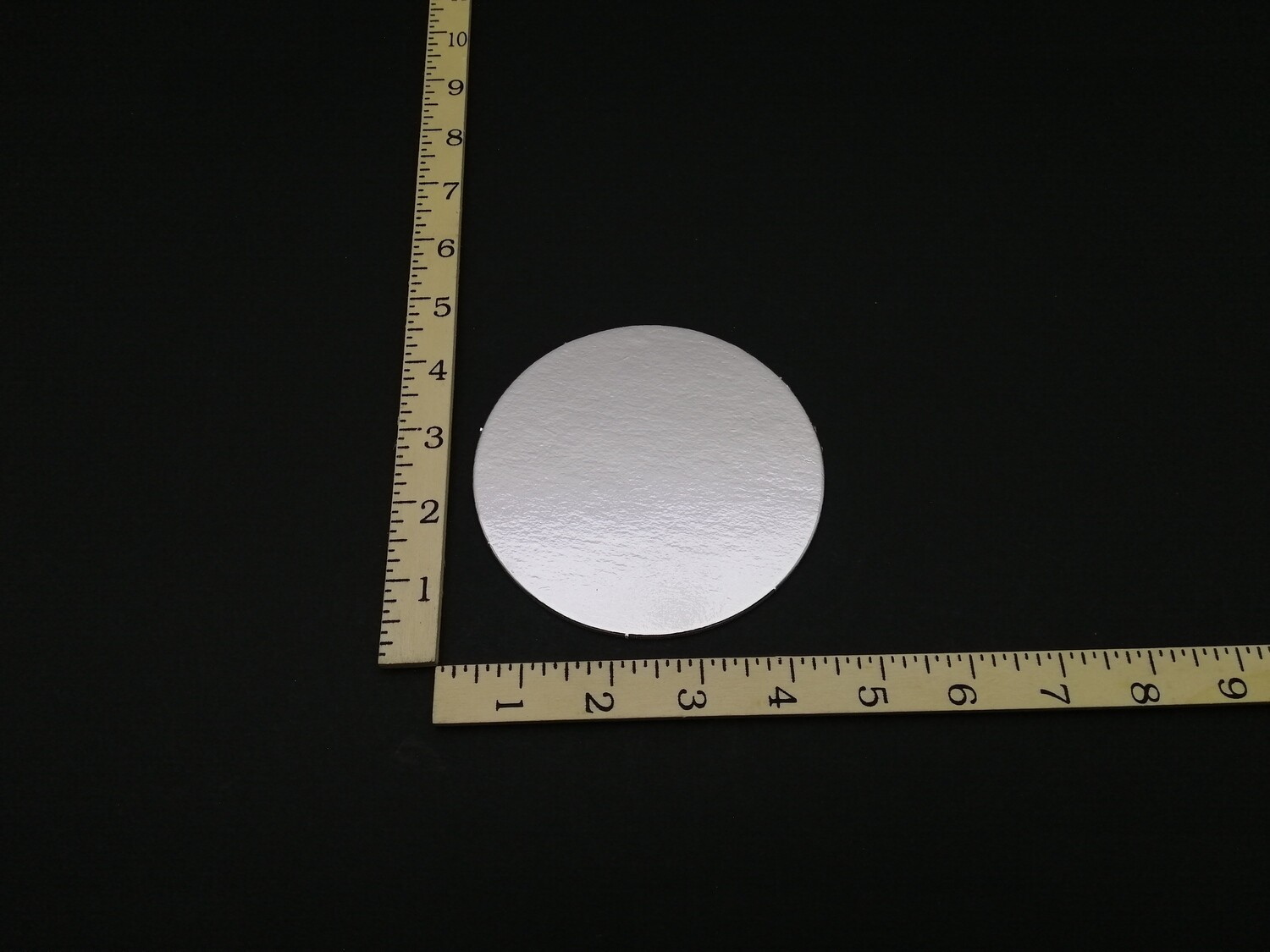 PREMIUM SILVER 4½&quot; CAKE BOARD