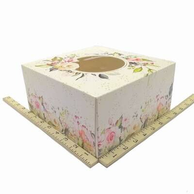 8&quot; X 8&quot; X 4&quot; FLORAL SPARKLE 20&#39;s