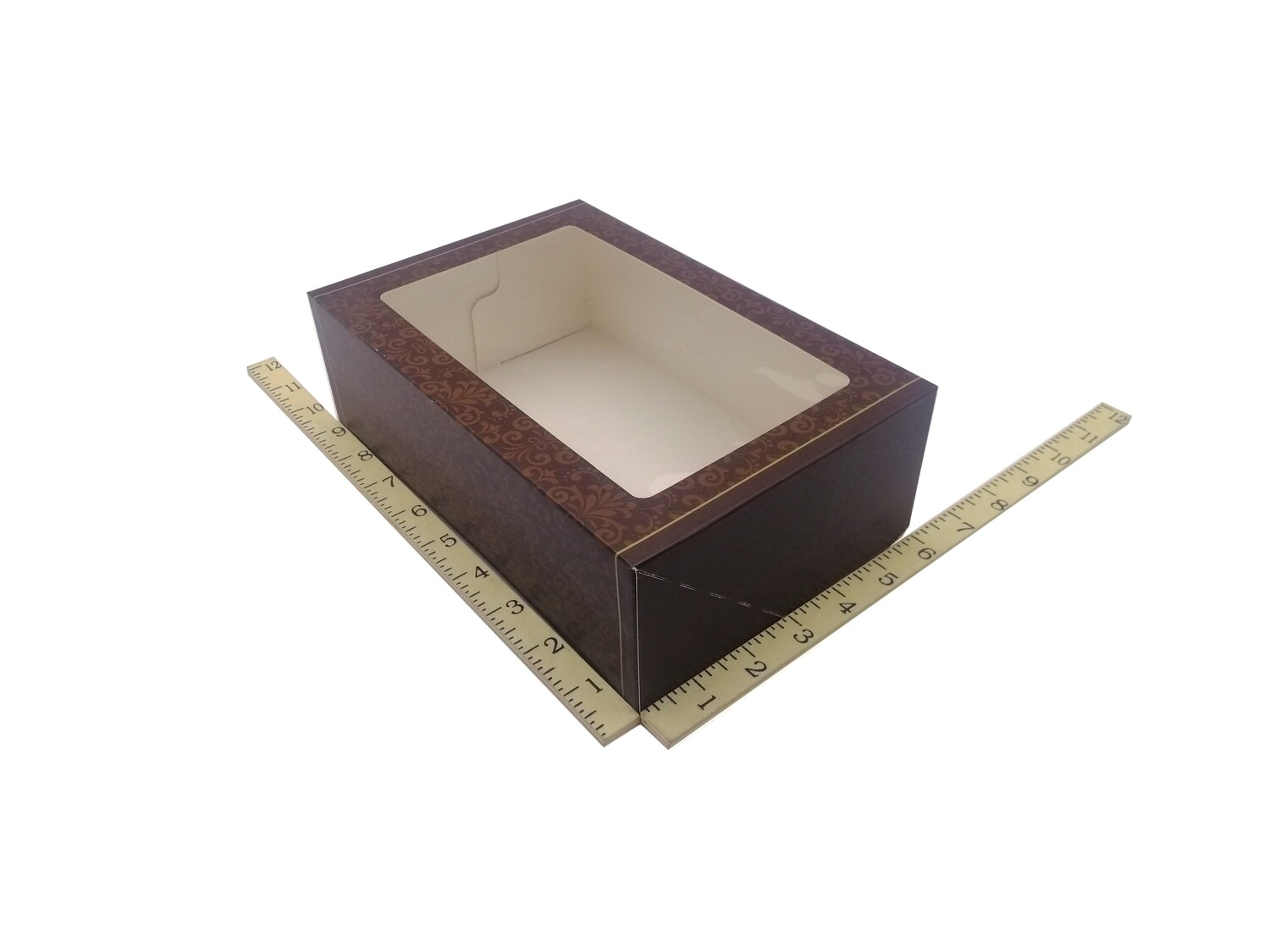 6&quot; X 9&quot; X 3&quot; CHOCOLATE DAMASK 20&#39;s