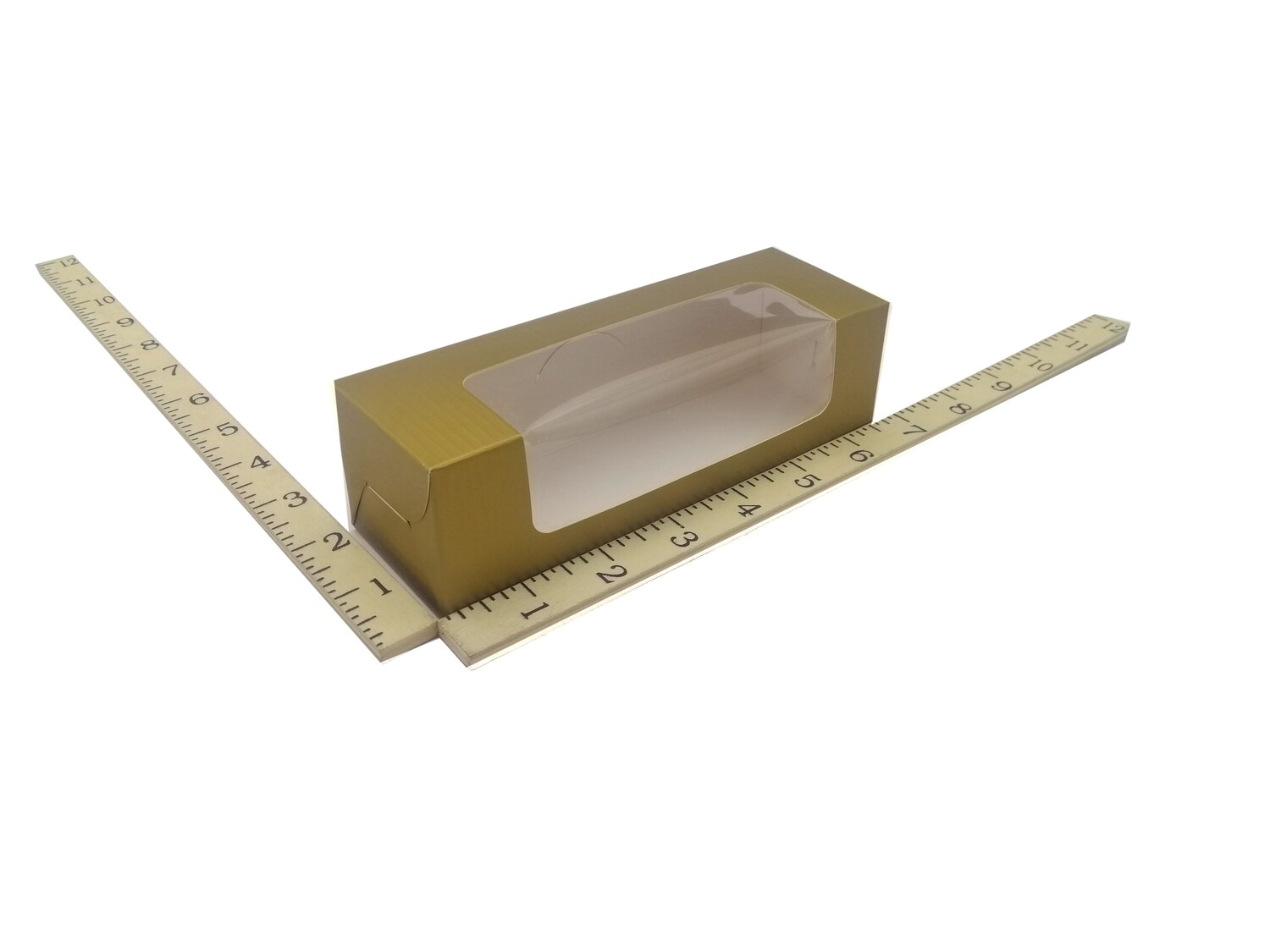 2&quot; X 6½&quot; X 2&quot; MINI CUPCAKE BOX GOLD 20&#39;s
