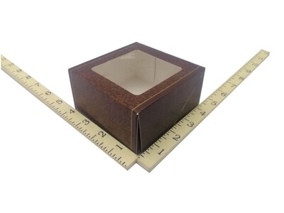 4&quot; X 4&quot; X 2&quot; CHOCOLATE DAMASK 20&#39;s
