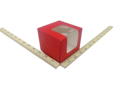 SOLO CUPCAKE BOX DEEP RED 20&#39;s