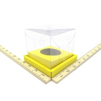 CUPCAKE BOX YELLOW 20&#39;s
