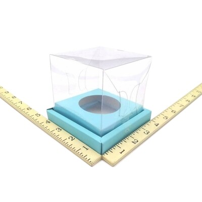 CUPCAKE BOX POWDER BLUE 20&#39;s
