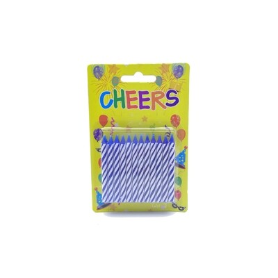 CHEERS CANDLE SMALL BLUE 24&#39;s