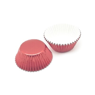 FOIL BAKING CUPS 3oz RED 100&#39;s