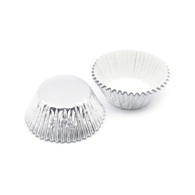 FOIL BAKING CUPS 3oz SILVER 100&#39;s