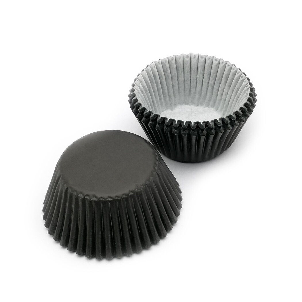 PAPER BAKING CUPS 3oz BLACK 200&#39;s
