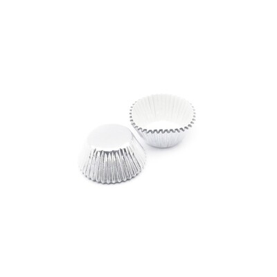 FOIL BAKING CUPS 1oz SILVER 100&#39;s