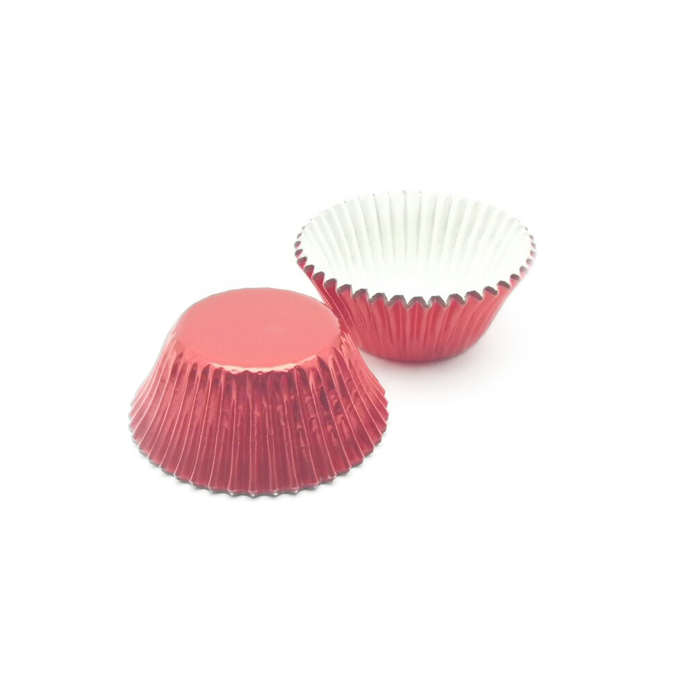 FOIL BAKING CUPS 2oz RED 100&#39;s