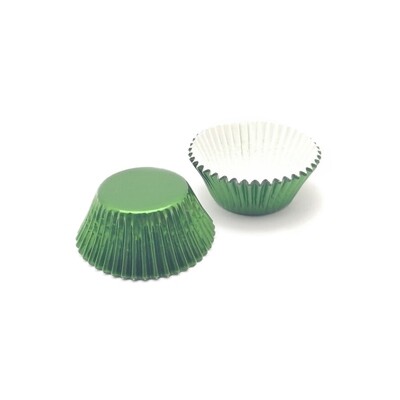 FOIL BAKING CUPS 2oz GREEN 100&#39;s