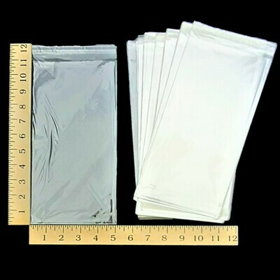 MEG 5&quot; X 11&quot; OPP PLASTIC W/ ADHESIVE 100`S
