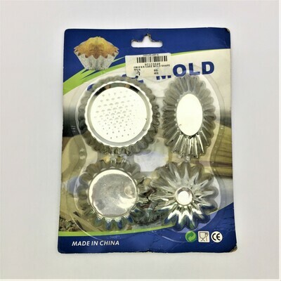 CM-8 S/S CAKE MOLD SHAPE  8PCS