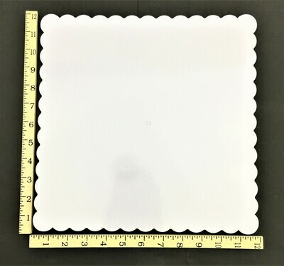 12&quot; X 12&quot; WHITE CAKE BOARD
