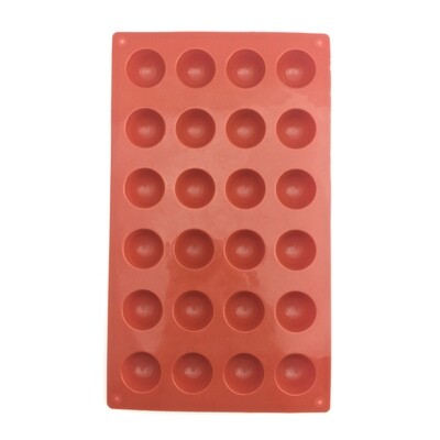 SILICONE HEMISPHERE MOLD 24&#39;s