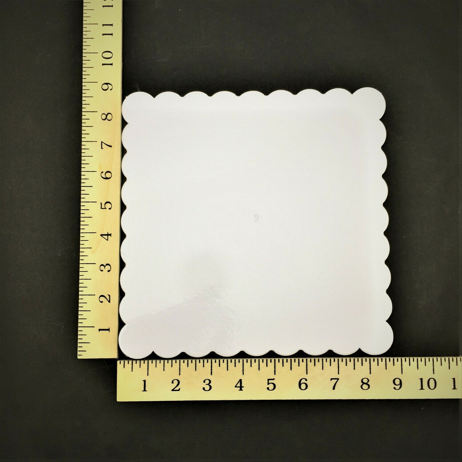 9&quot; X 9&quot; WHITE CAKE BOARD