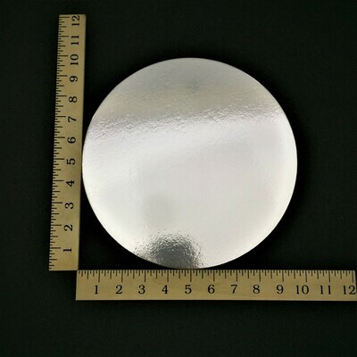 PREMIUM SILVER 10&quot; CAKE BOARD