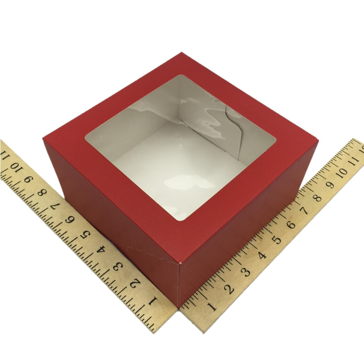 7&quot; X 7&quot; X 4&quot; DEEP RED 20&#39;s