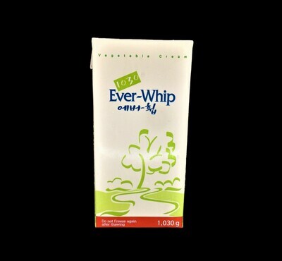EVERWHIP NON DAIRY WHIPPING CREAM 1L