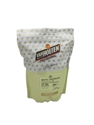 VAN HOUTEN 27.8% WHITE CHOCOLATE COINS COUVERTURE