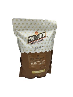 VAN HOUTEN 34.1% MILK CHOCOLATE COINS COUVERTURE